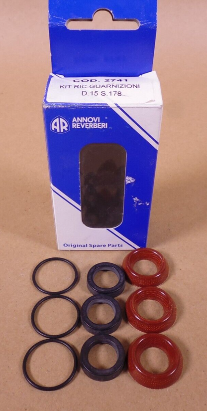 Annovi Reverberi / AR 2741 Pump Seal Kit For 15mm Piston COD. 2741 (XMT11.11) | Industrial MRO Replacement Parts, Manufacturing Machine Parts &amp; Components, Heavy Equipment Parts Supplier