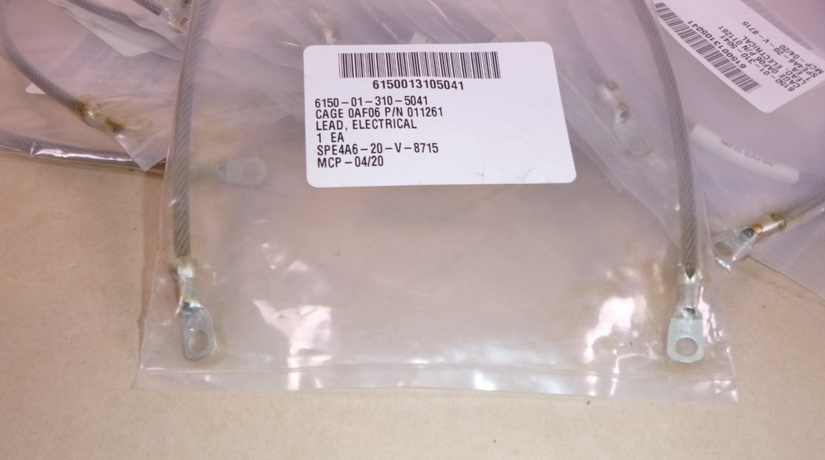 USGI Electrical Lead (Lot of 22) HS5509-18-BB-3, 6150-01-310-5041 | Electrical MRO Replacement Parts &amp; Components and Commercial Electrical Supplies Company