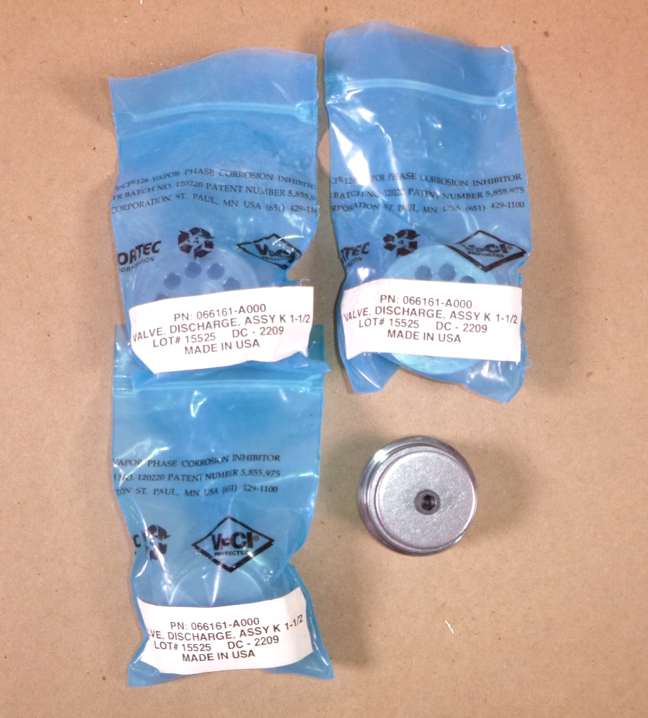 Tuthill Kinney Piston Pump Assembly K 1-1/2 Discharge Valve 066161-A000 (4 Pcs) | Industrial MRO Replacement Parts, Manufacturing Machine Parts & Components, Heavy Equipment Parts Supplier