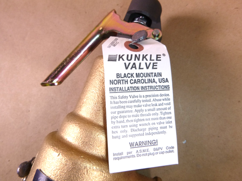 6010GFM01-LM Kunkle Steam Safety Relief Valve 1¼" MNPT x 1½" FNPT 50 Psi | Industrial MRO Replacement Parts, Manufacturing Machine Parts & Components, Heavy Equipment Parts Supplier