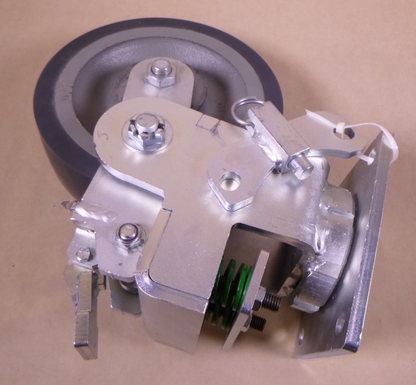 Caster Concepts 08300-11-24 Wheel 10"x2.5" w/ Swivel Plate Springs &amp; Brake USA