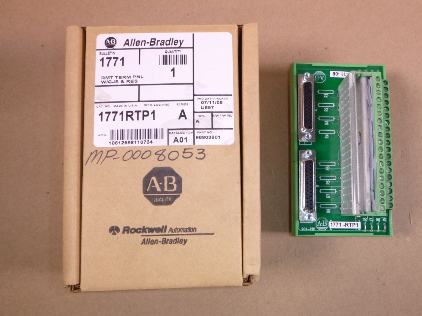 1771RTP1 Series A Allen Bradley Remote Termination Panel | Electrical MRO Replacement Parts &amp; Components and Commercial Electrical Supplies Company