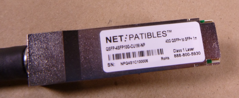 Replacement 1M QSFP-4SFP10G-CU1M 40G QSFP+ to 4xSFP+ Cable | Electrical MRO Replacement Parts & Components and Commercial Electrical Supplies Company