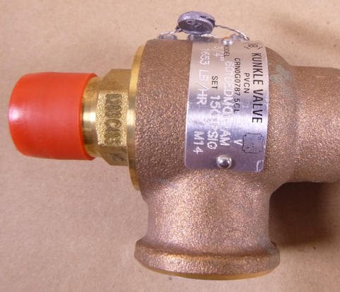 KUNKLE 6010EDM01-AM Bronze Safety Relief Valve 3/4" 150 PSI 6010EDM01-AM-0150 | Industrial MRO Replacement Parts, Manufacturing Machine Parts & Components, Heavy Equipment Parts Supplier