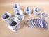 77 Pcs Assorted 3" Inch Steel Conduit Lock Nuts, All Metal, Galvanized & Sealing | Industrial Replacement Nuts & Bolts Distributor and Machinery Screws & Fasteners Supply
