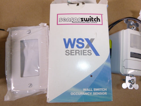 2x Acuity Brands WSX NL WH - Wall Switch Sensor - Passive Infrared (PIR) - White