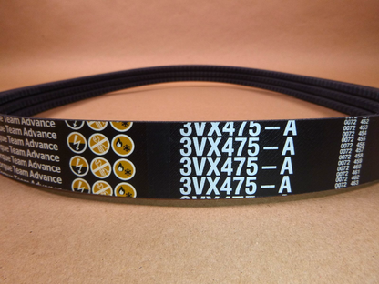 3-3VX475-A Narrow HY-T Wedge Torque Team Banded V-Belt 3 Strand 47.50 in OD | Replacement Truck Parts, Trailer Accessories, Automobile Supplies, Car Parts &amp; Accessories