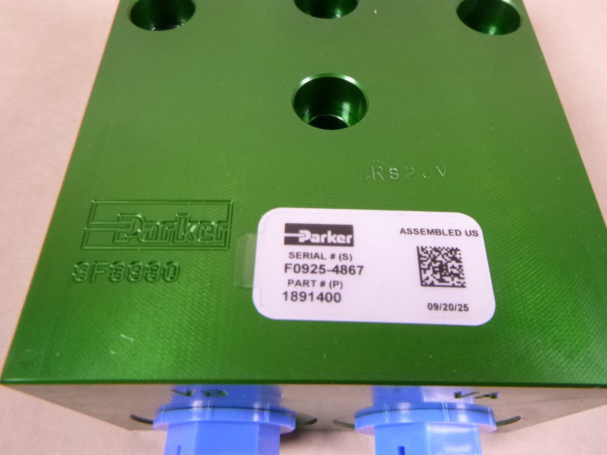 Parker 1891400 LHS Main Cylinder Manifold Safety Relief Valve For HEMTT PLS