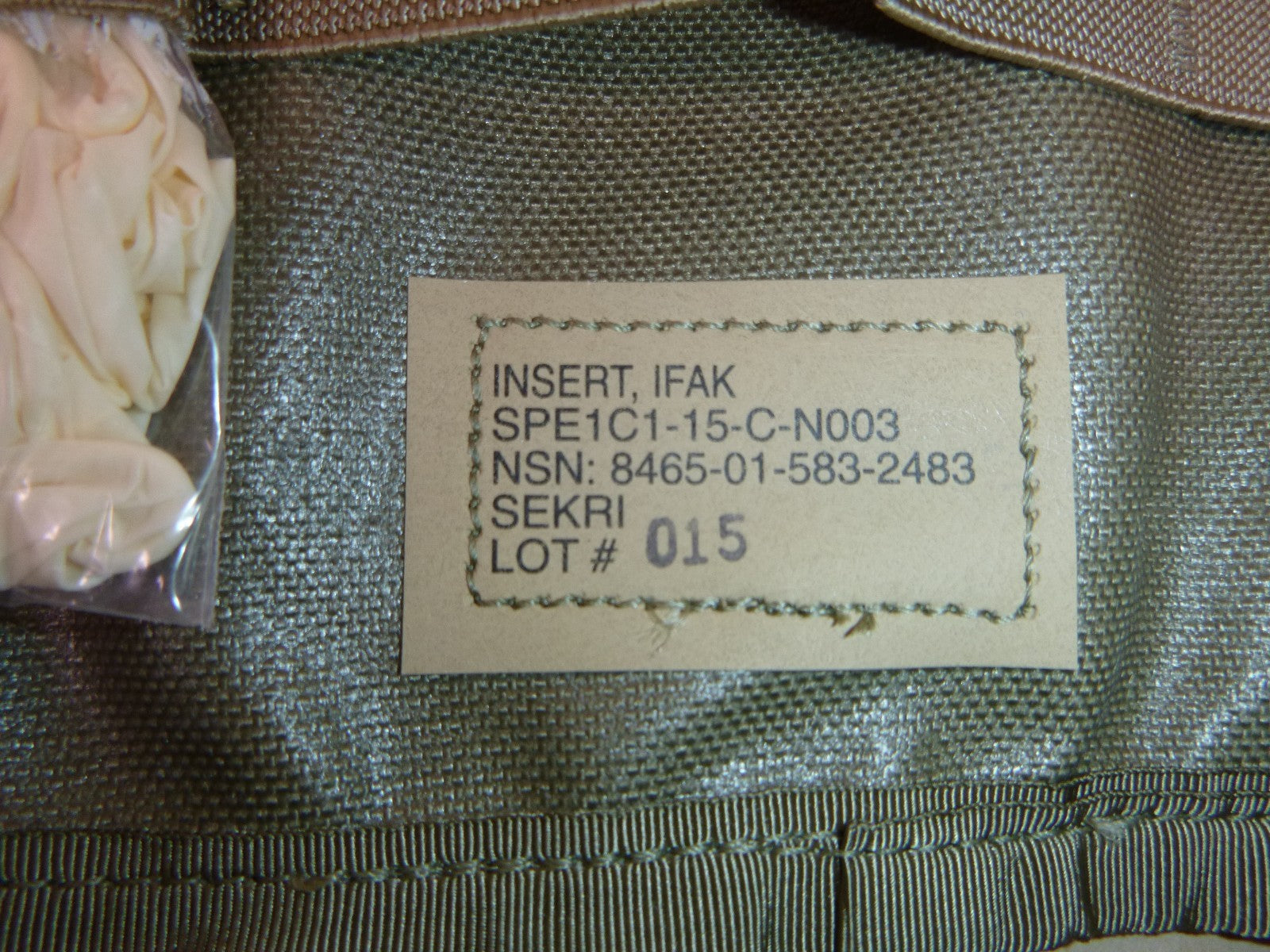 USGI New Surplus Military First Aid Pouch IFAK With Insert And Expired Contents