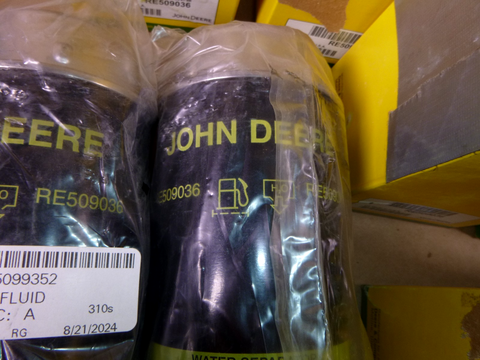 RE509036 Genuine OEM John Deere Primary Fuel Filter (Lot of 11 Pcs.) Made in USA | Industrial Tractor Parts Supplier and Surplus Tractor Parts & Accessories
