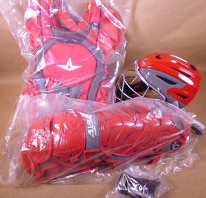 Allstar System Axis 9-12 Youth Catcher's Kit , Red Scarlet CKCC912S7X | Industrial MRO Tools and Replacement Industrial Equipment Components
