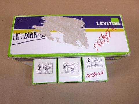 (Lot of 13) Leviton 2310 Flush Mount Locking Receptacle Black 20A 125V 2P L5-20R