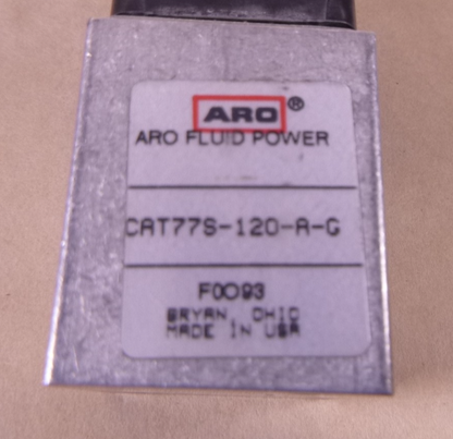 ARO 4HN51 Solenoid Air Control Valve CAT77S-120-A-G, 120VAC For Ingersoll Rand | Electrical MRO Replacement Parts &amp; Components and Commercial Electrical Supplies Company