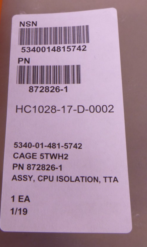 872826-1 ACE Electronics MRAP Cougar TTA CPU Isolation Mount , 5340-01-481-5742 | Genuine FMTV Replacement Parts, LMTV Parts For Sale and Military Surplus Medium Tactical Vehicle Parts &amp; Components