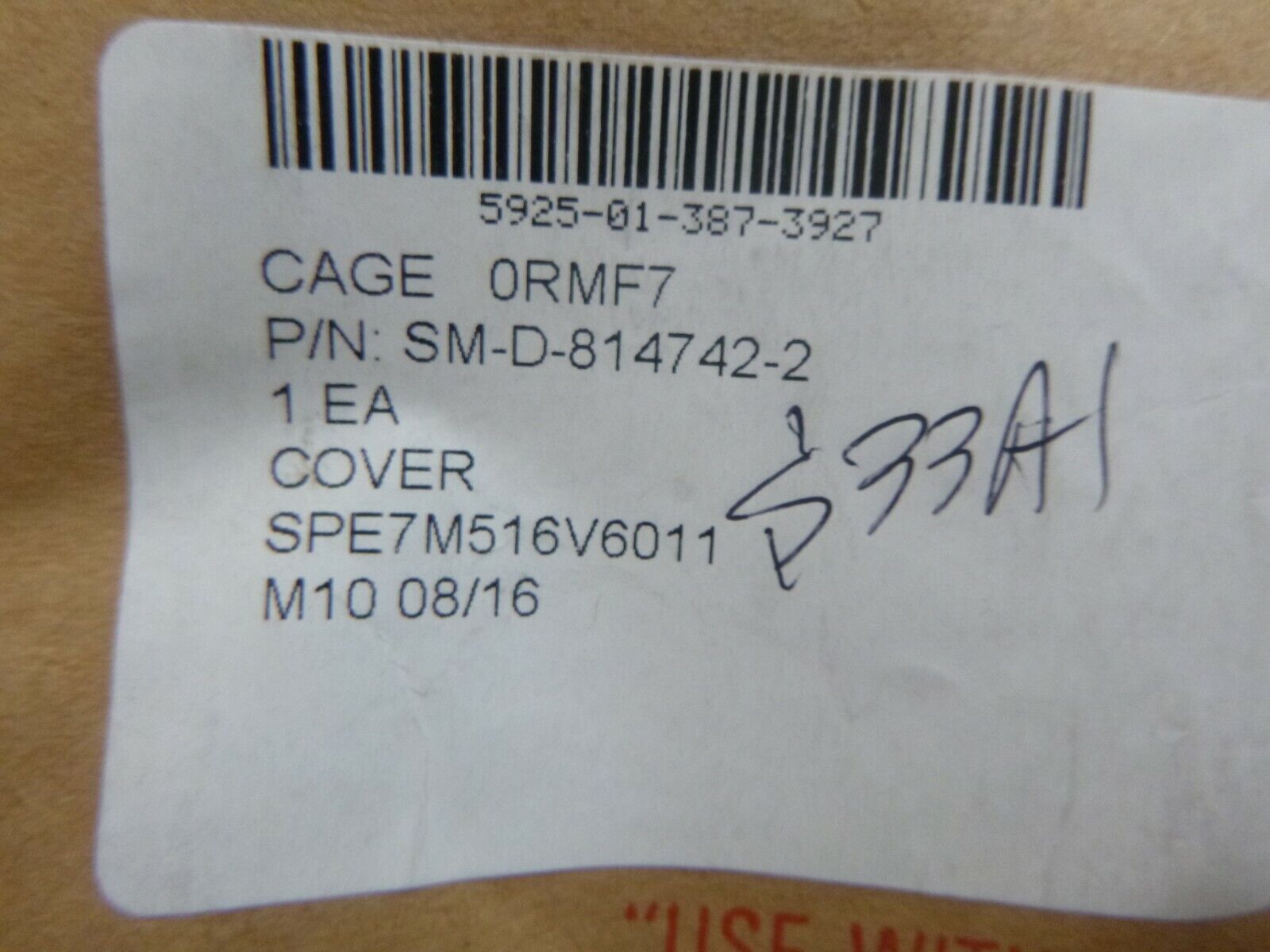 SM-D-814742-2 CIRCUIT BREAKER COVER MILITARY , 5925-01-387-3927 | Industrial MRO Replacement Parts, Manufacturing Machine Parts &amp; Components, Heavy Equipment Parts Supplier