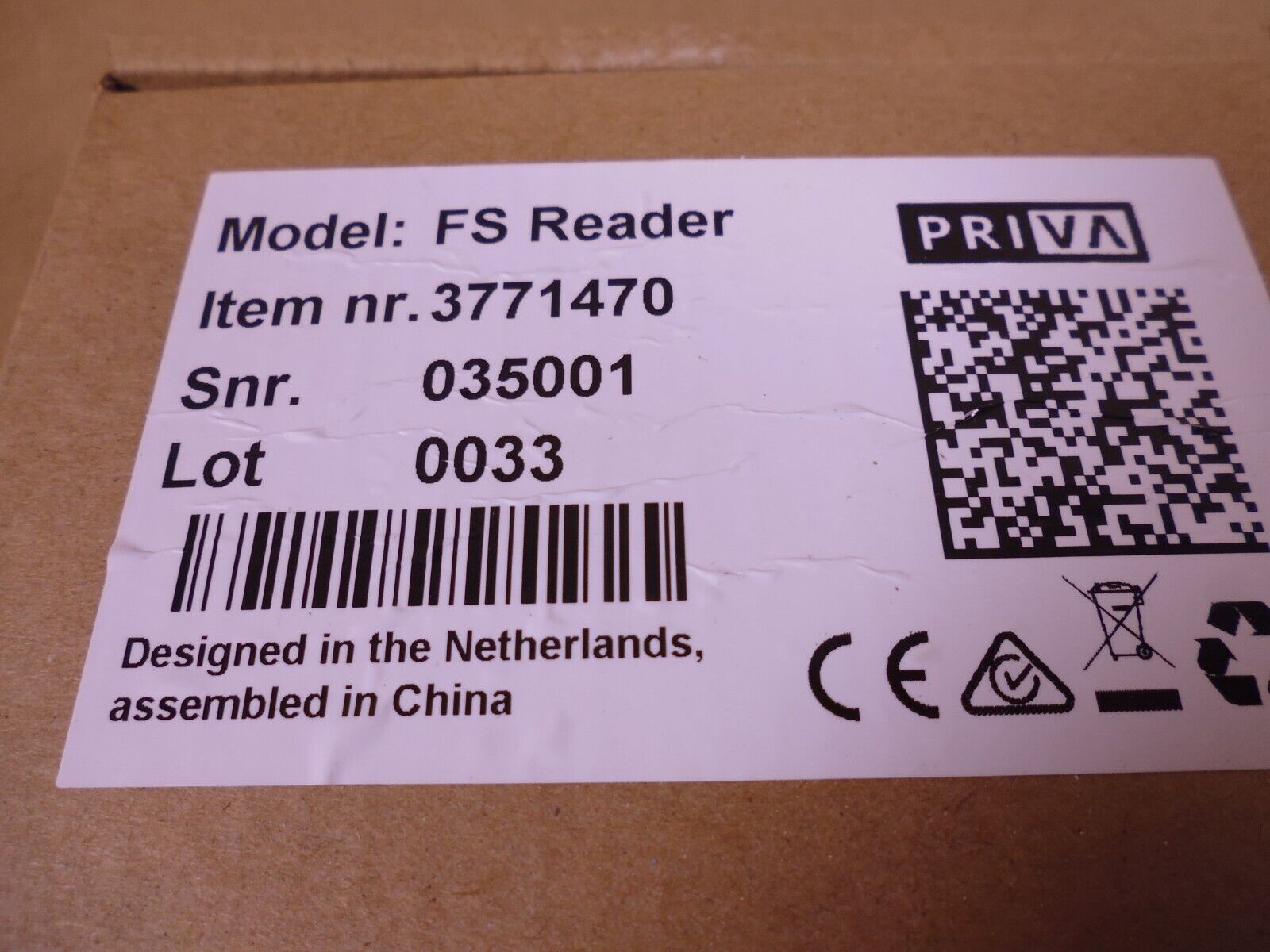 NEW Priva FS Reader RFID Scanner Horticulture Crops Employee Performance Tracker | Electrical MRO Replacement Parts &amp; Components and Commercial Electrical Supplies Company