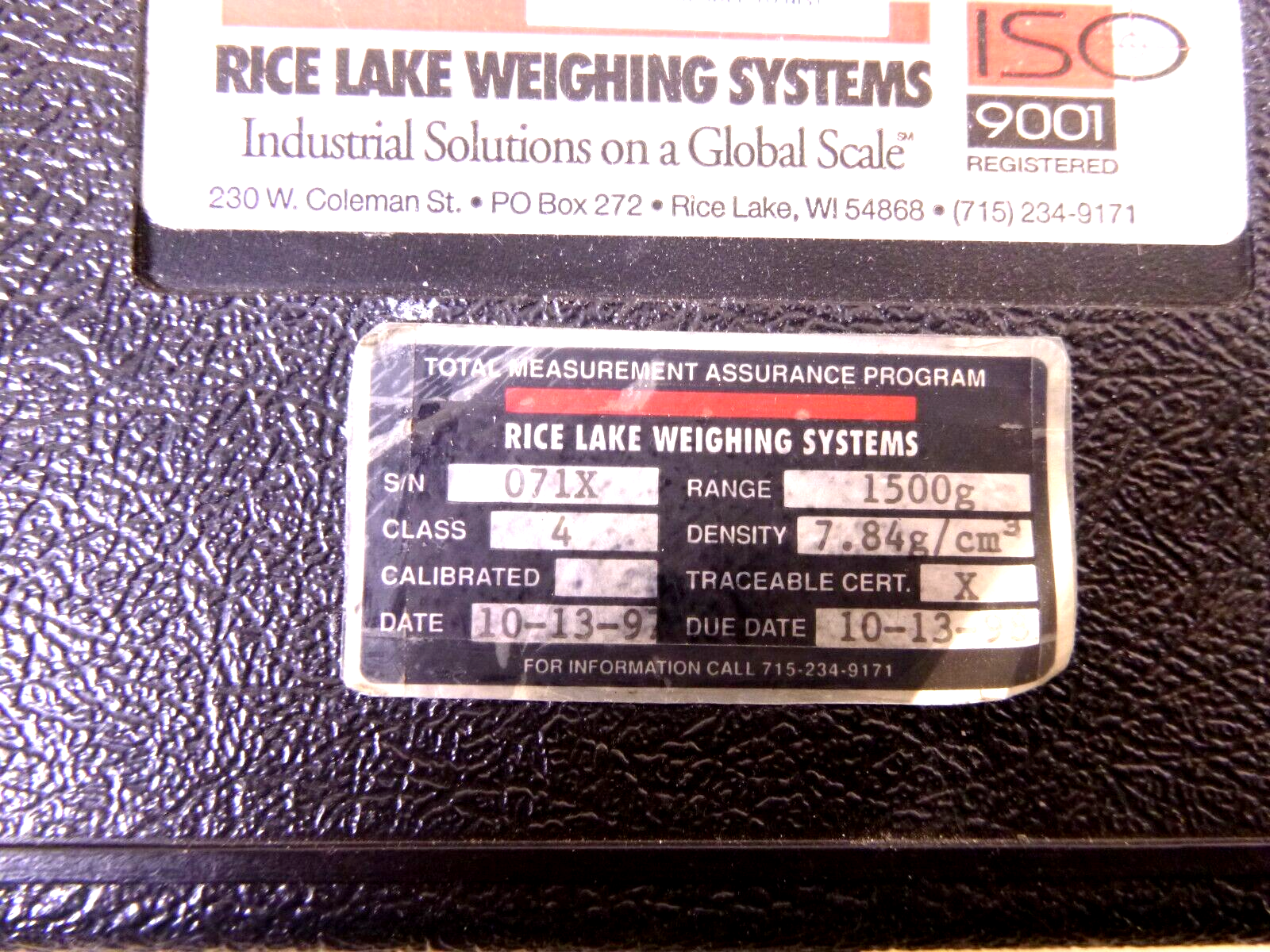 Assorted Rice Lake / Ohaus Weighing Calibration Set 1.5Kg - 1Kg - 300G &amp; 200G | Industrial MRO Tools and Replacement Industrial Equipment Components
