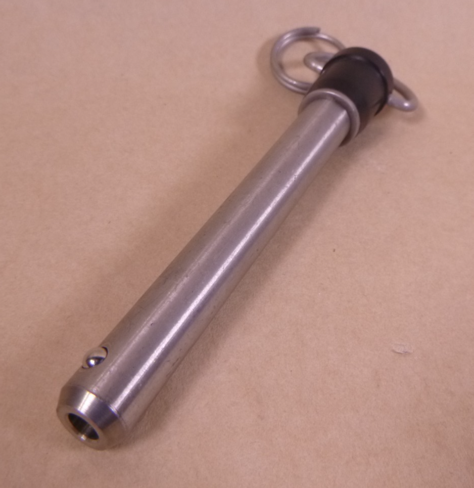 1/2" Shank x 3-1/2" Ring Hdl Stainless Ball Lock Quick Release Pin Avibank USA