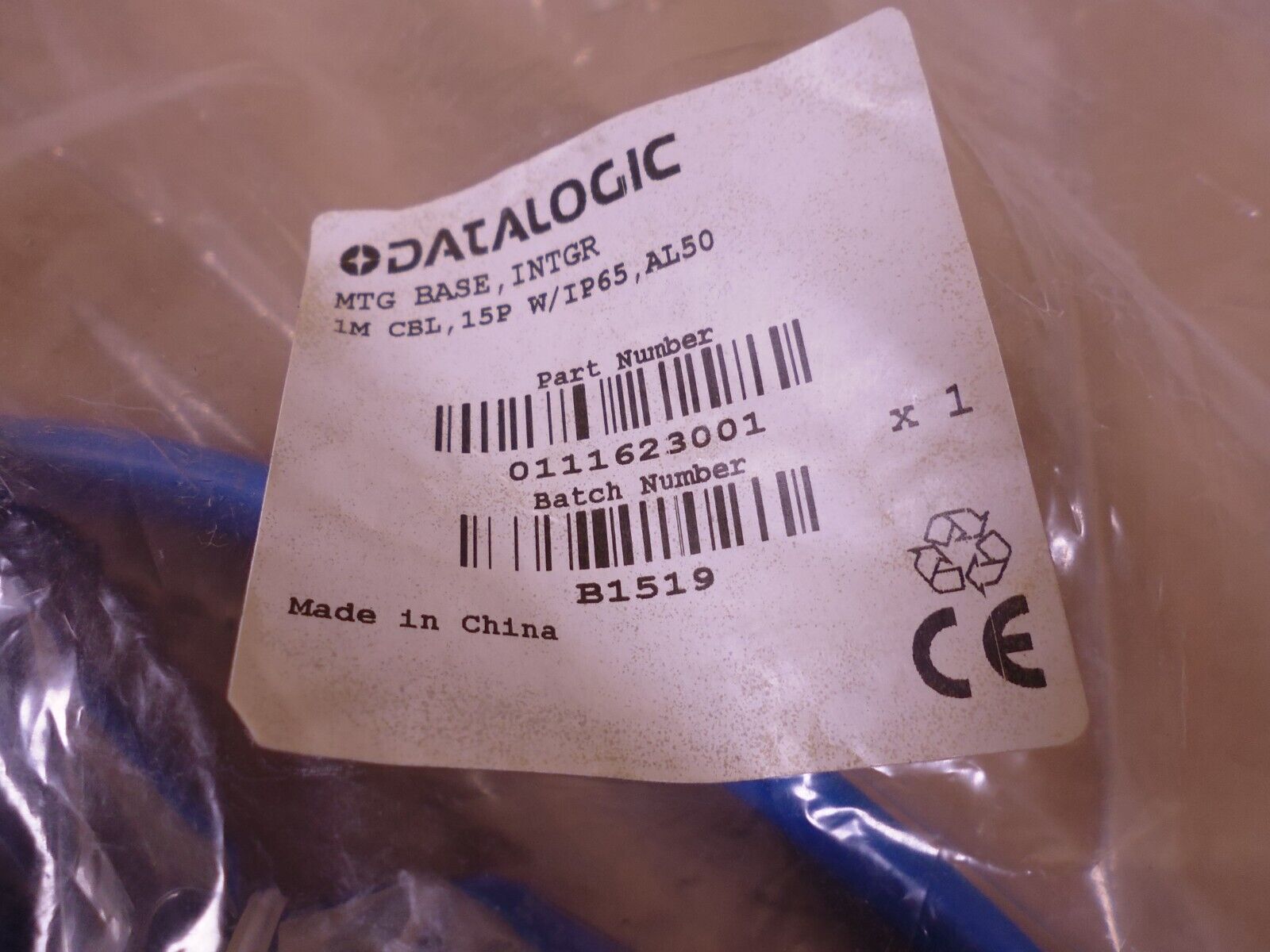 DATALOGIC 0111623001 Mounting Base 1M Cable For AccuLazr AL5010 Bar Code Reader | Electrical MRO Replacement Parts &amp; Components and Commercial Electrical Supplies Company