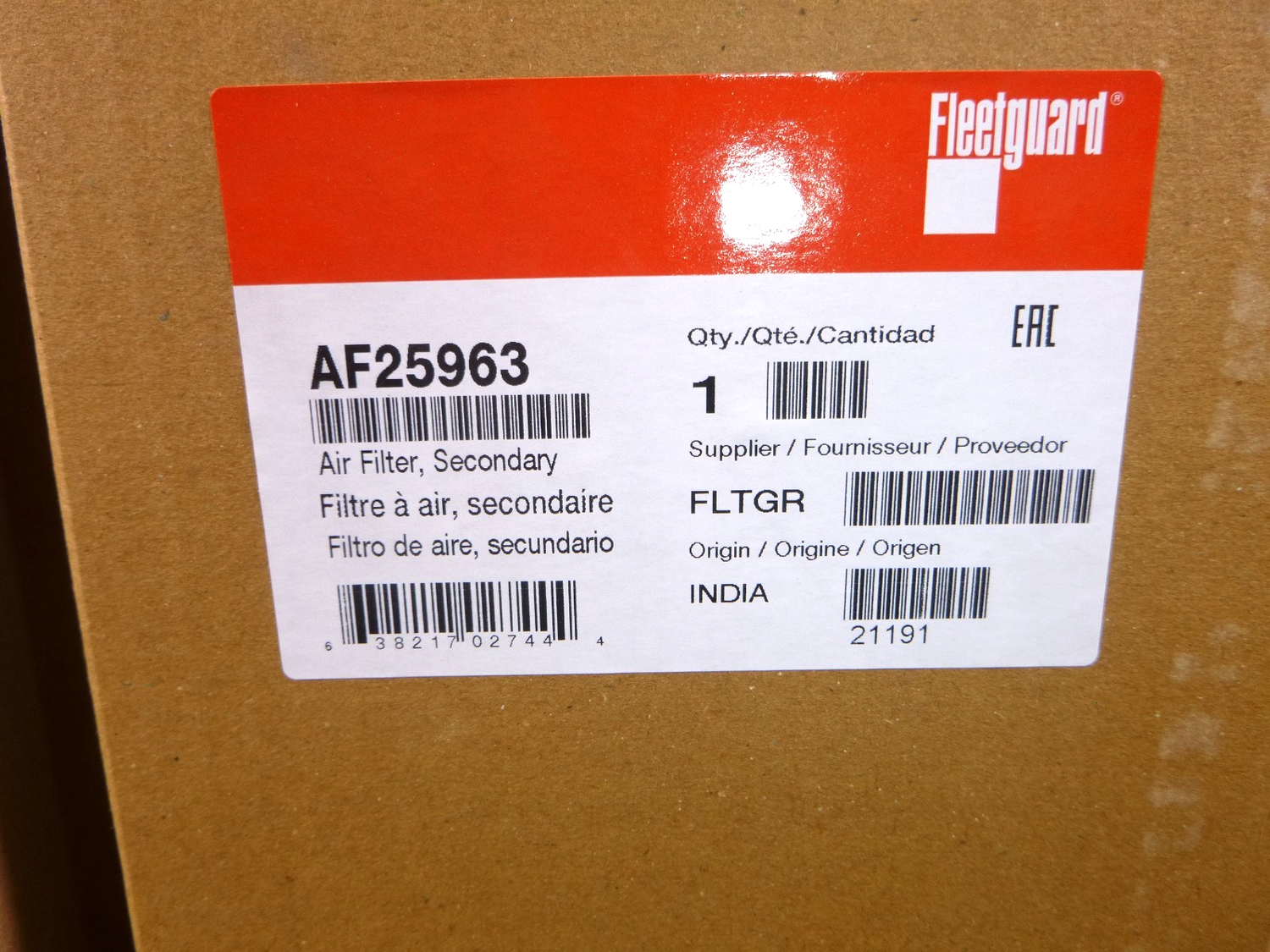 AF25962 / AF25963 Fleetguard Primary &amp; Seconday Air Filter Set AT300488 AT300487 | Replacement Truck Parts, Trailer Accessories, Automobile Supplies, Car Parts &amp; Accessories