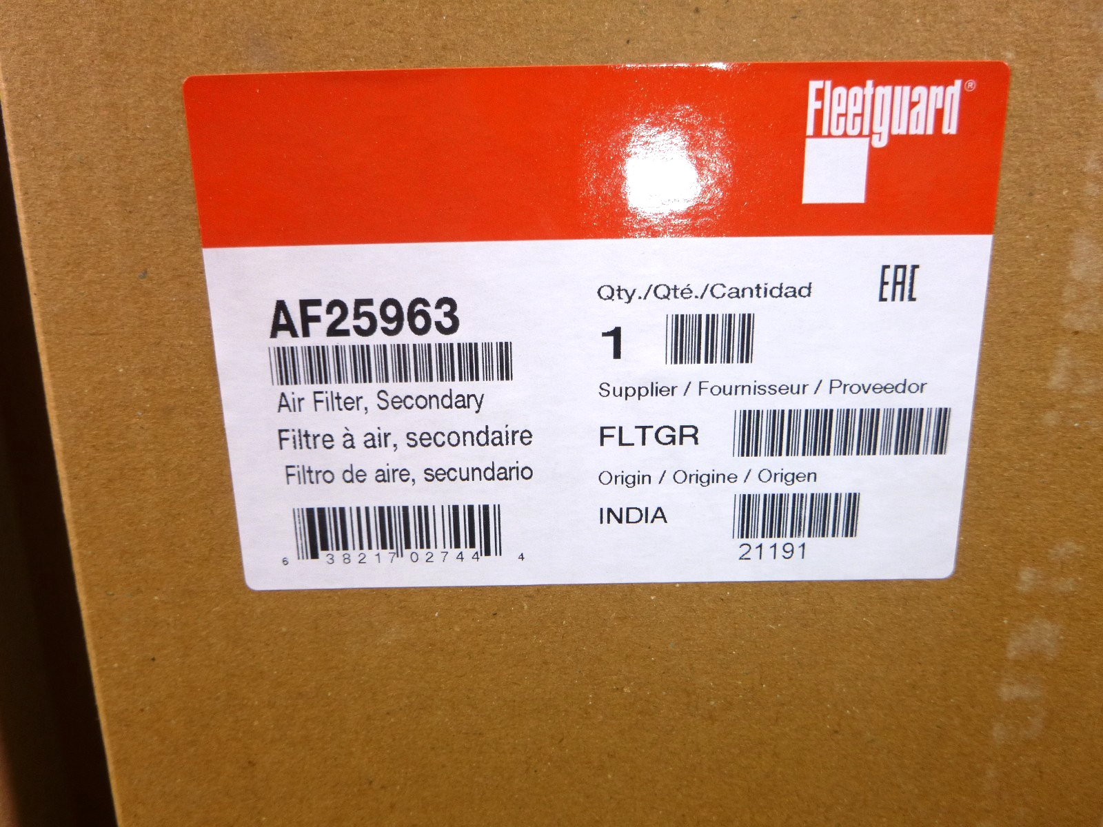 AF25962 / AF25963 Fleetguard Primary &amp; Seconday Air Filter Set AT300488 AT300487 | Replacement Truck Parts, Trailer Accessories, Automobile Supplies, Car Parts &amp; Accessories