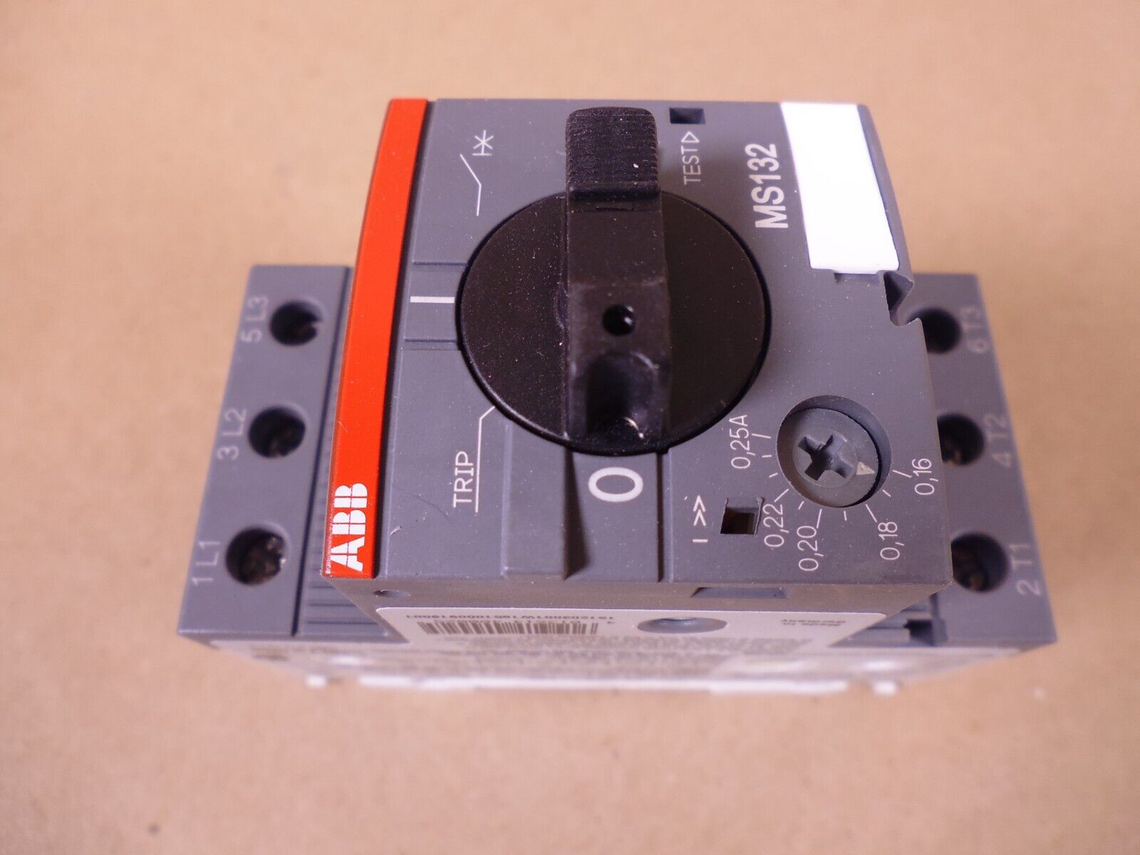 ABB Manual Motor Starter 1SAM350000R1002 MS132-0.25 .16-0.25 Amp | Electrical MRO Replacement Parts &amp; Components and Commercial Electrical Supplies Company