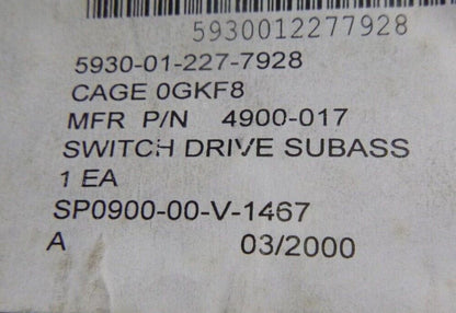 FLOWSERVE 4900-017 SWITCH DRIVE SUBASSEMBLY 14-073-0034-3 , 5930-01-227-7928 | Industrial MRO Replacement Parts, Manufacturing Machine Parts &amp; Components, Heavy Equipment Parts Supplier