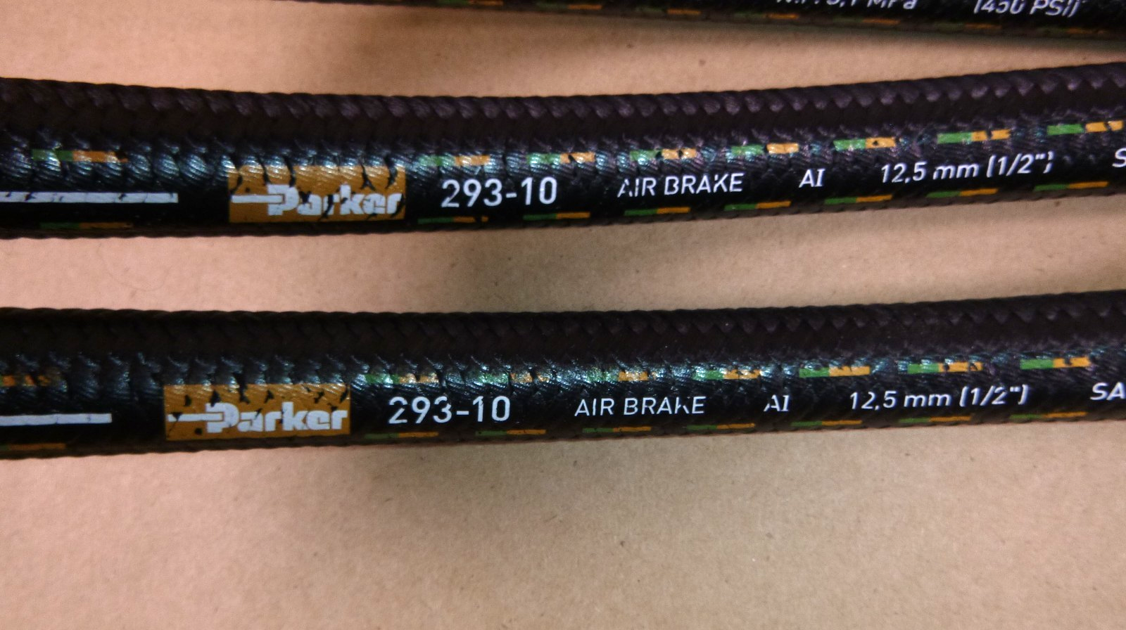 293-10 Parker Transportation Air Brake Hose, 1/2 in., 450 psi (12 Foot Long) | Industrial MRO Replacement Parts, Manufacturing Machine Parts &amp; Components, Heavy Equipment Parts Supplier