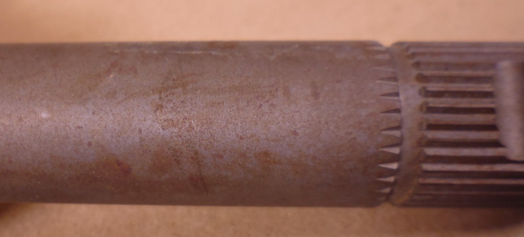 USGI Oshkosh 3829255 M-ATV Shouldered Shaft 227020 , 3040-01-577-3085 | Genuine FMTV Replacement Parts, LMTV Parts For Sale and Military Surplus Medium Tactical Vehicle Parts & Components