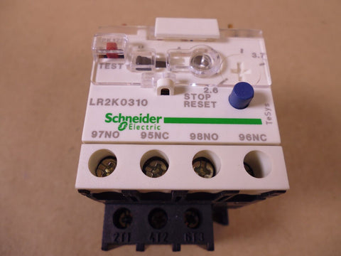 Schneider LR2K0310 Thermal Overload Relay 2.6~3.7A