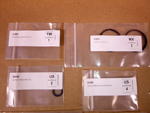 10RK44PE Flowserve 1" Miser Ball Valve 14 Pc. Repair Kit | Industrial MRO Replacement Parts, Manufacturing Machine Parts & Components, Heavy Equipment Parts Supplier