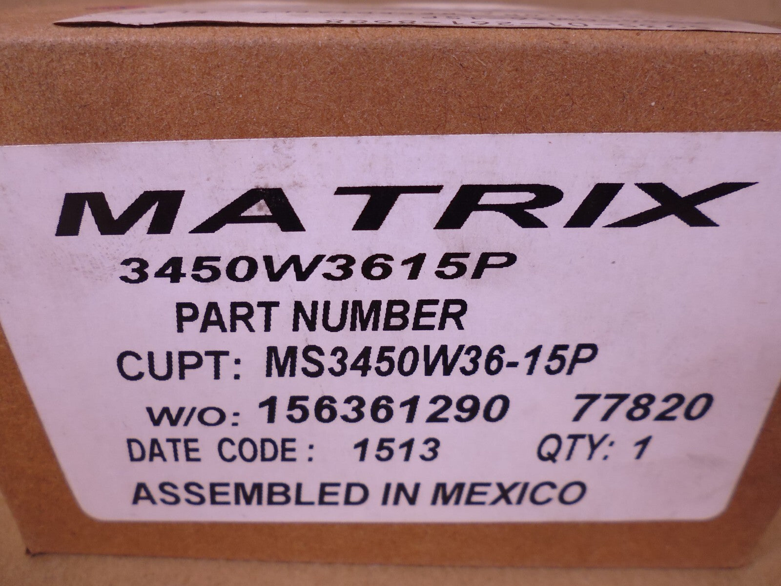 Amphenol MS3450W36-15P Matrix Electrical Connector Mil 36-15 | Electrical MRO Replacement Parts &amp; Components and Commercial Electrical Supplies Company
