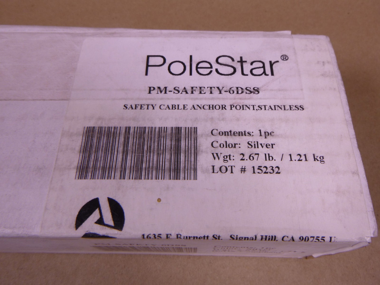Adaptive Technology PM-SAFETY-6DSS Safety Anchor PoleStar Stainless Steel | Industrial MRO Replacement Parts, Manufacturing Machine Parts &amp; Components, Heavy Equipment Parts Supplier