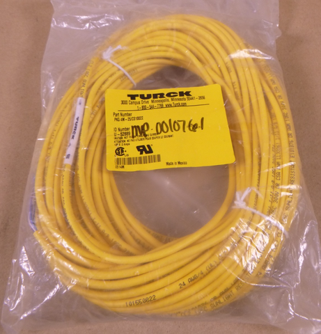 PKG 4M-25/CS10022 Turck Cable Cordset, 125V, 4A, 4 Pin, 25M, U-52889 | Electrical MRO Replacement Parts & Components and Commercial Electrical Supplies Company