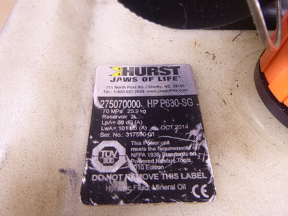 Hurst HP P630 SG Jaws Power Unit W/ Turbo Mode 10,000 PSI Two Tool Pump