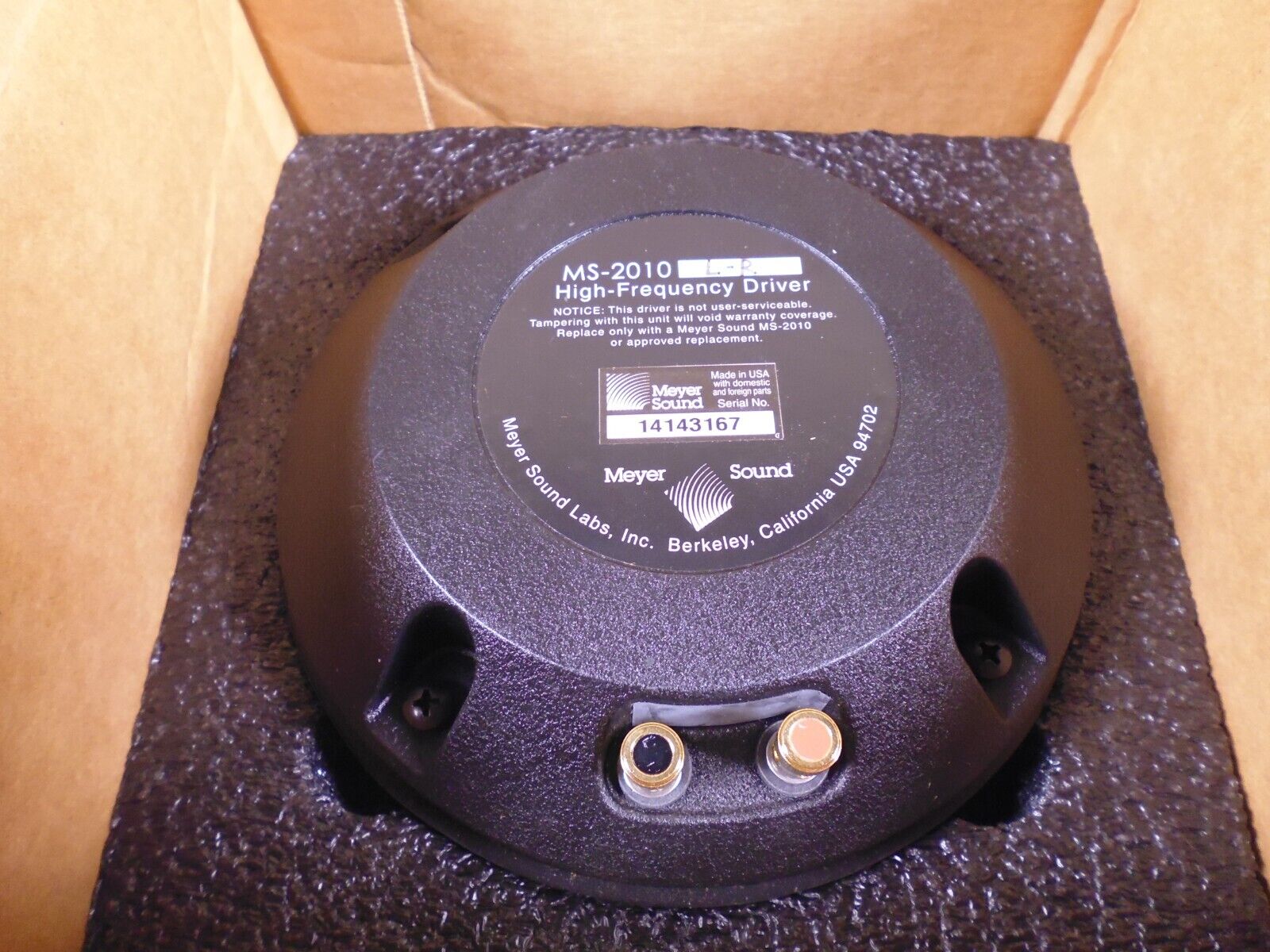 Meyer Sound MS-2010L High-Frequency Exchange Driver , 40.071.253.61 | Electrical MRO Replacement Parts &amp; Components and Commercial Electrical Supplies Company