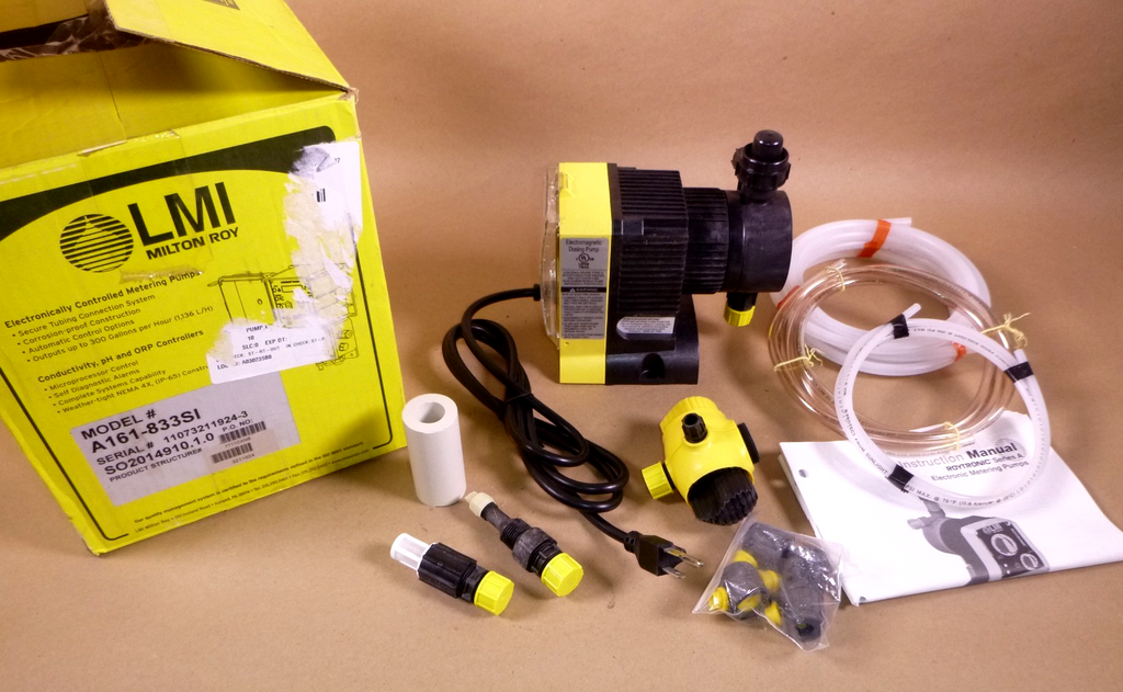 A161-833SI LMI Pumps Chemical Metering Pump, 2 GPH, 50 Max PSI, 115 Volt | Industrial Electric Motors, Pumps & Parts