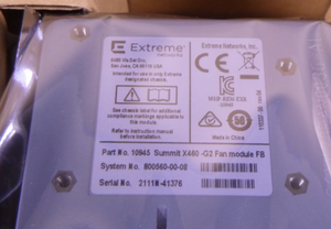 10945 Extreme Networks Summit X460-G2 Fan Module FB , 800560-00-08 | Electrical MRO Replacement Parts & Components and Commercial Electrical Supplies Company