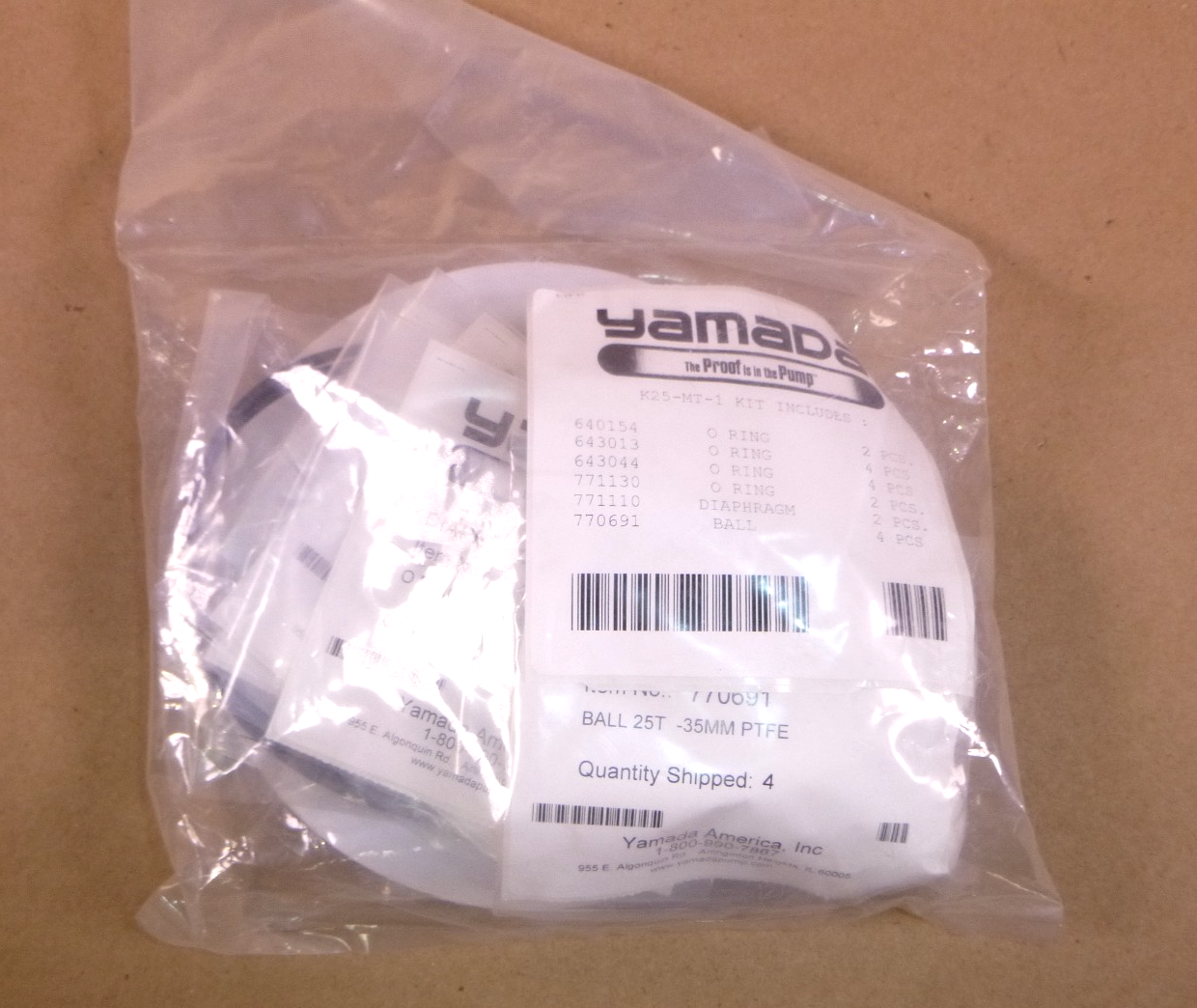 Genuine OEM Yamada K25-MT-1 Wet End Repair Kit (Fits 25BAT &amp; BFT &amp; BST) K25MT1 | Industrial MRO Replacement Parts, Manufacturing Machine Parts &amp; Components, Heavy Equipment Parts Supplier