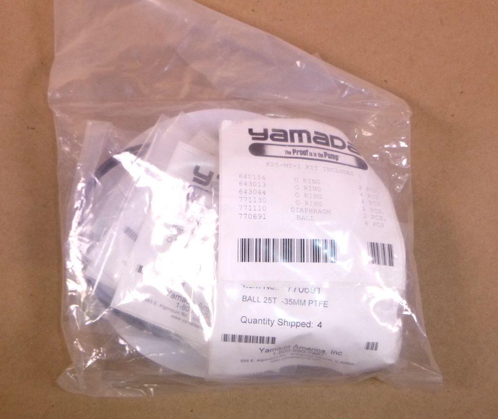 Genuine OEM Yamada K25-MT-1 Wet End Repair Kit (Fits 25BAT & BFT & BST) K25MT1 | Industrial MRO Replacement Parts, Manufacturing Machine Parts & Components, Heavy Equipment Parts Supplier