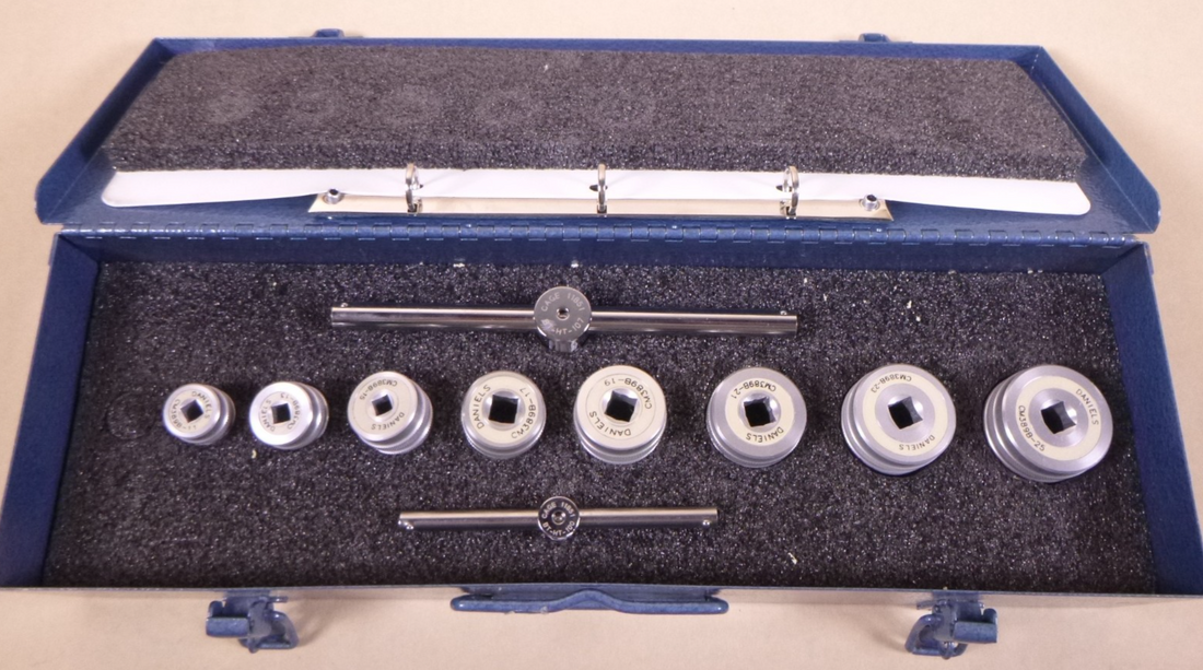 (10PC SET) DMC Daniels CM-S-389B Adaptor Tool Set MIL-C-3899 Ser 4 Plugs
