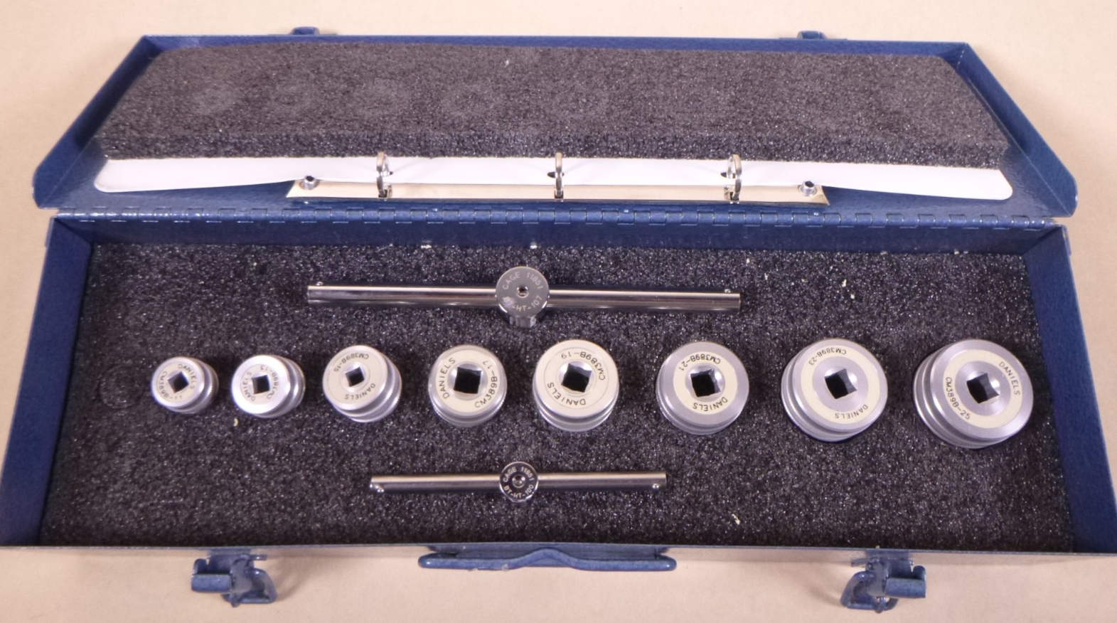 (10PC SET) DMC Daniels CM-S-389B Adaptor Tool Set MIL-C-3899 Ser 4 Plugs