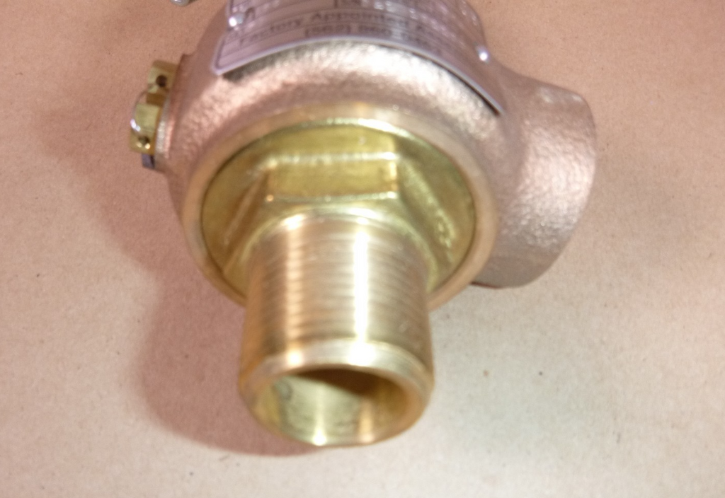 Relief Valve ASME Section VIII Steam, Bronze Trim 3/4" MNPT To 1" FMPT 50 Psi | Industrial MRO Replacement Parts, Manufacturing Machine Parts & Components, Heavy Equipment Parts Supplier