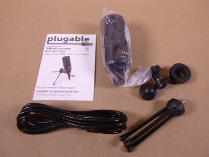 Plugable USB Studio MIC Microphone Tripod Mounted Cardioid Condenser 20Hz 16kHz | Electrical MRO Replacement Parts &amp; Components and Commercial Electrical Supplies Company