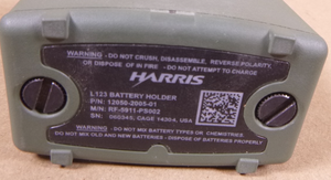 HARRIS MILITARY PRC-152 RADIO L123 BATTERY HOLDER RF-5911-PS002 12050-2005-01 | Electrical MRO Replacement Parts & Components and Commercial Electrical Supplies Company