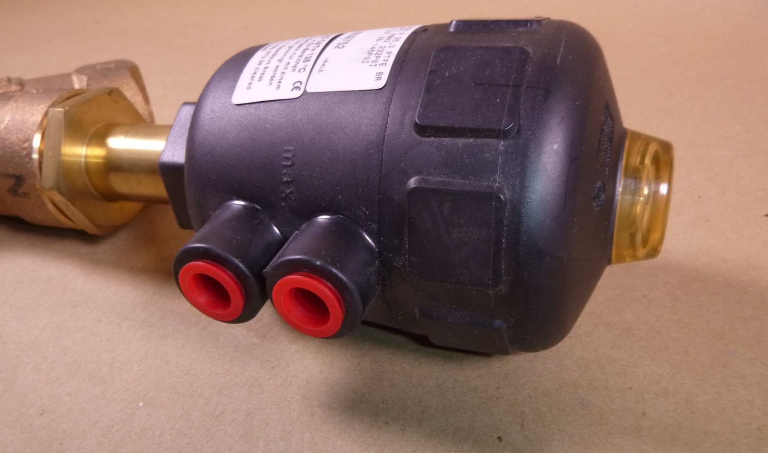 Burkert 1" Angle Seat Valve Type 2000 A 25, 0 PTFE BR NPT1 PMAX 232 Psi | Industrial MRO Replacement Parts, Manufacturing Machine Parts &amp; Components, Heavy Equipment Parts Supplier