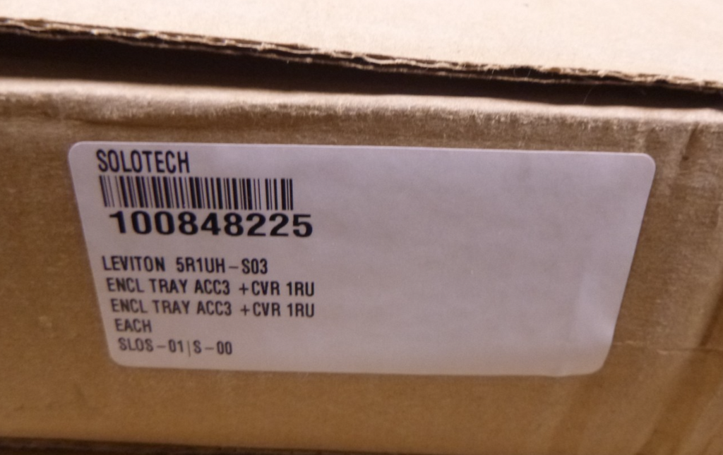011-5R1UH-S03 Leviton OPT-X 2000i SDX 1RU Enclosure , 5R1UH-S03 | Electrical MRO Replacement Parts & Components and Commercial Electrical Supplies Company