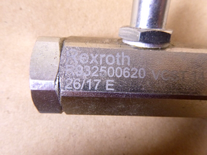 Rexroth R932500620 Inline Adjustable Flow Regulator Valve W/ Reverse Flow Check