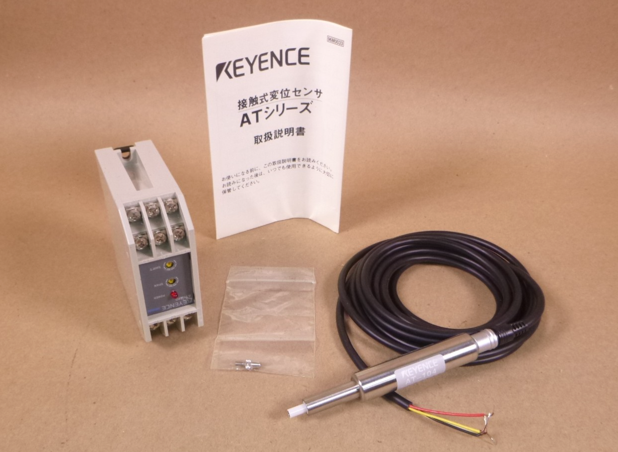 Keyence AT-104 Displacement Sensor With Keyence AT-210 Sensor Amplifier | Electrical MRO Replacement Parts &amp; Components and Commercial Electrical Supplies Company