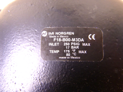 New Norgren F18-B00-M3DA Comprssed Air Water Removal Filter 1-1/2" PTF Ports | Industrial MRO Replacement Parts, Manufacturing Machine Parts &amp; Components, Heavy Equipment Parts Supplier